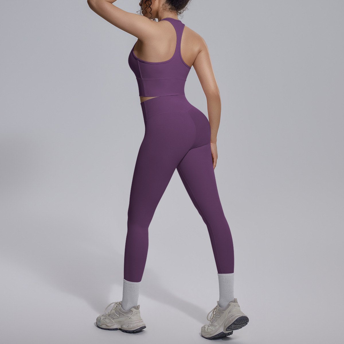7152Tank top+7140leggings set back view