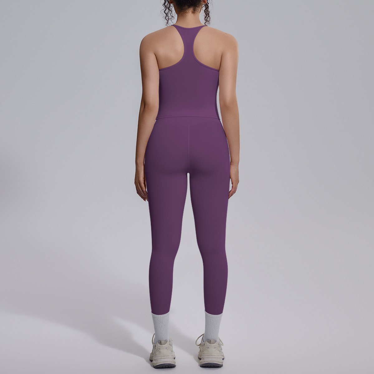 7151Tank top+7140leggings set back view