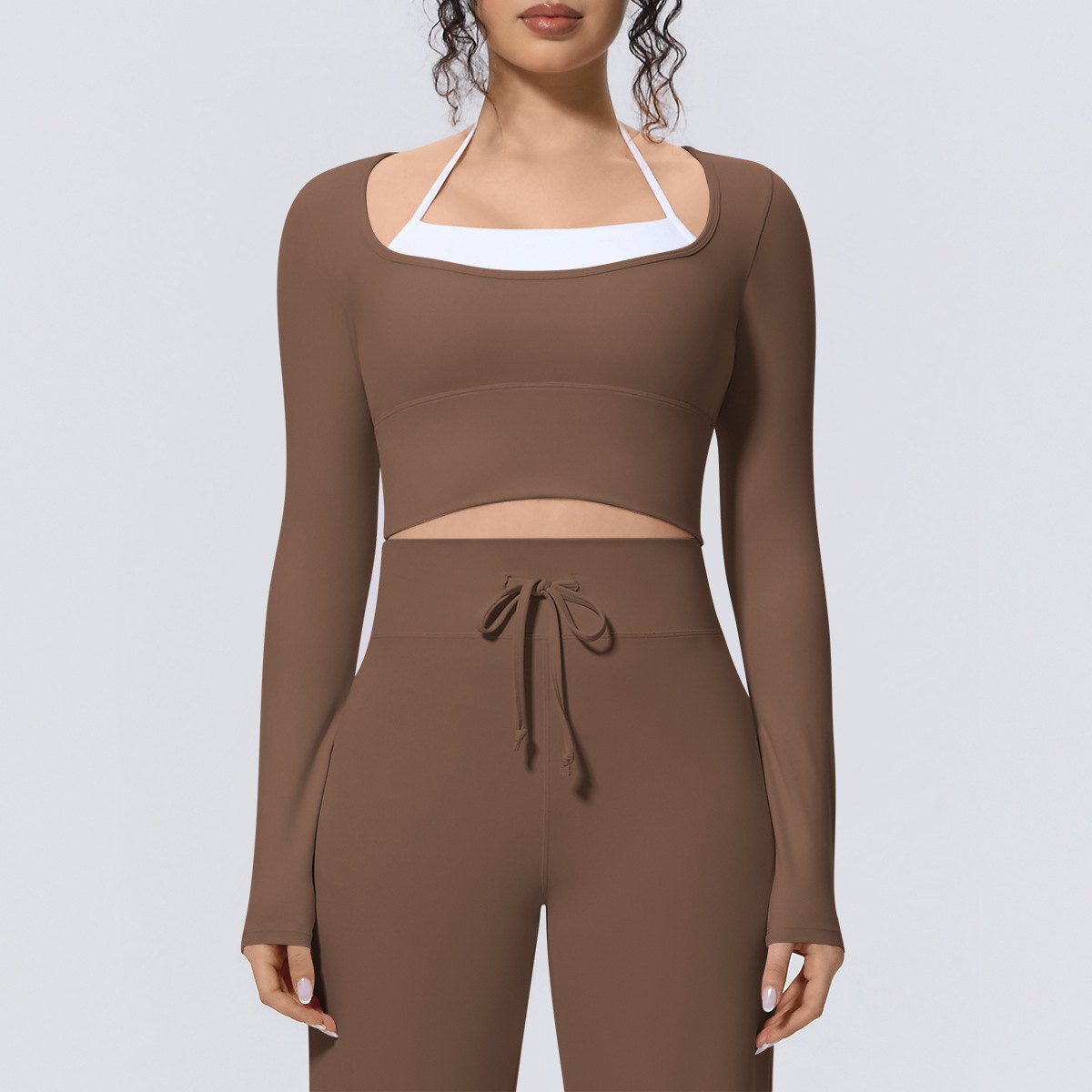 Yoga Long-Sleeve Top (Regular) yoga and activewear product, front view