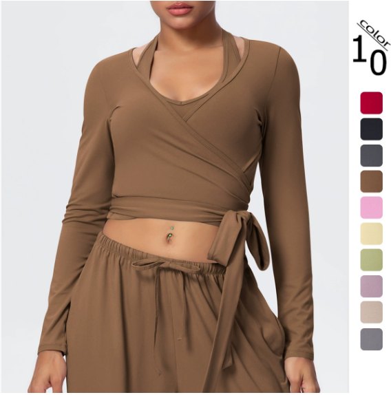 Yoga Long-Sleeve Top (Regular) yoga and activewear product, front view