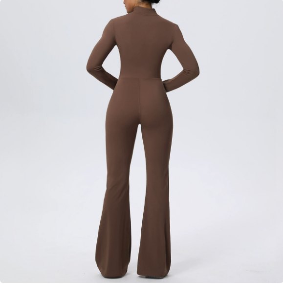 6711Long SleevesWide-leg Bodysuit back view
