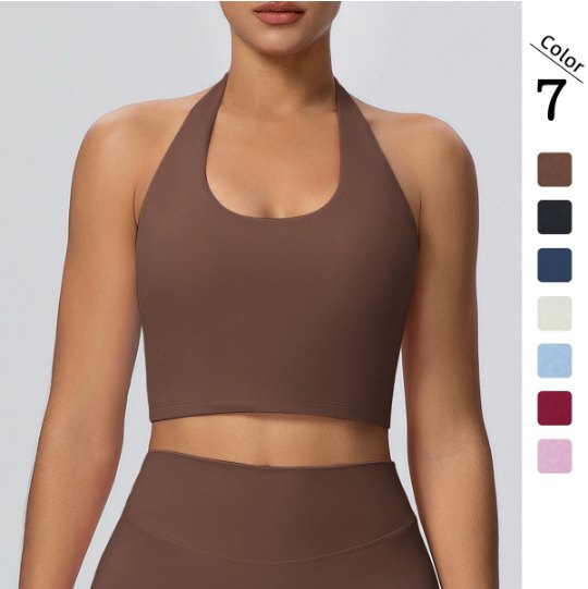 Halter Sports Bra (Regular) yoga and activewear product, front view