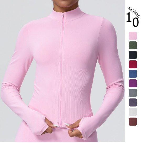 Hoodies (Seamless) yoga and activewear product, front view