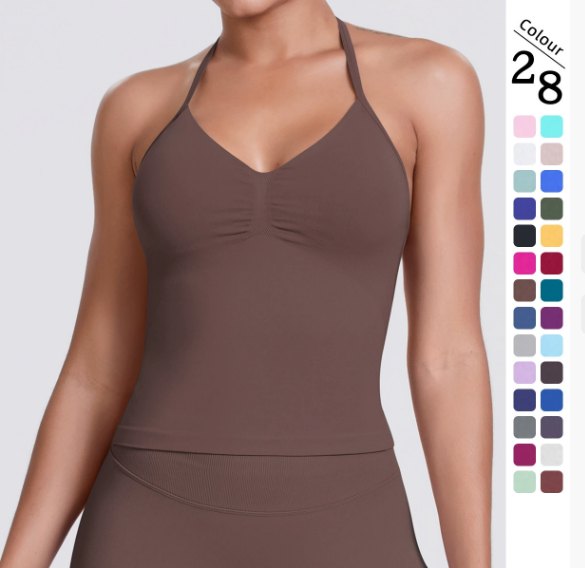 Yoga Tank Top (Seamless) yoga and activewear product, front view