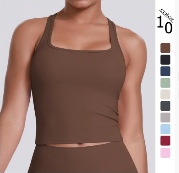 Raceback Tank Top (Regular) yoga and activewear product, front view