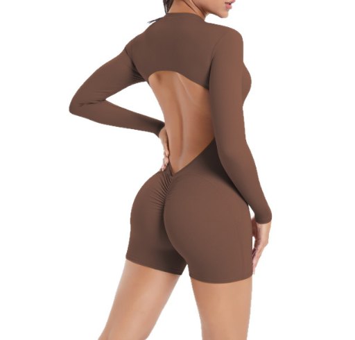6695Long SleevesShorts back view