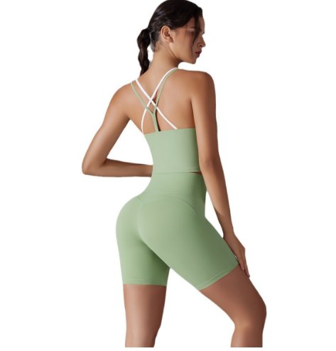 7005Tank top+7054 Anti-Bacterial Shorts back view
