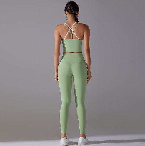7005Tank top+7053 Anti-Bacterial leggings back view