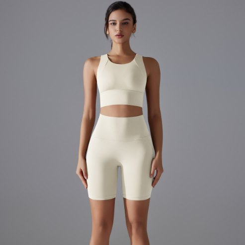 Tank Top & Antibacterial Yoga Shorts (Regular) yoga and activewear product, front view