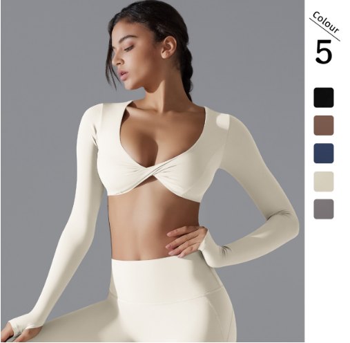 Yoga Long-Sleeve Top (Regular) yoga and activewear product, front view