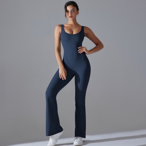 Wide-Leg Yoga Leggings Bodysuit (Regular) yoga and activewear product, front view