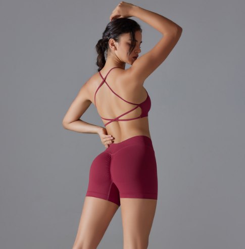 6664Bra+Shorts set back view