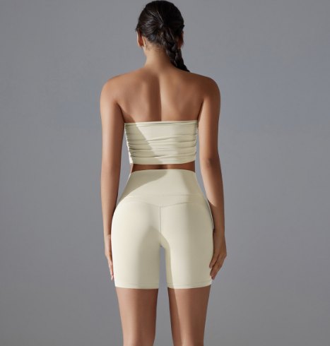 7064抹胸+7054 Anti-Bacterial Shorts back view