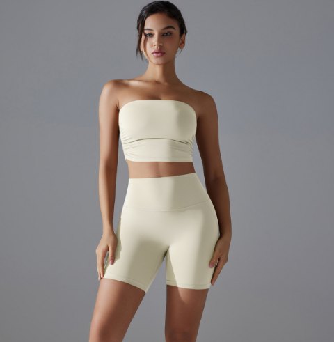 Antibacterial Yoga Shorts (Regular) yoga and activewear product, front view