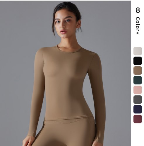 Yoga Long-Sleeve Top (Regular) yoga and activewear product, front view