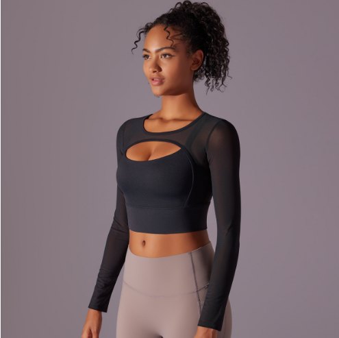 Yoga Long-Sleeve Top (Regular) yoga and activewear product, front view