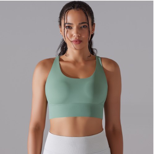 Crossed Sports Bra (Regular) yoga and activewear product, front view