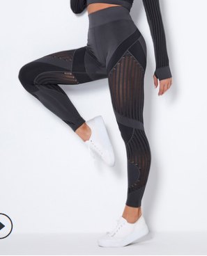 Yoga Leggings (Seamless) yoga and activewear product, front view