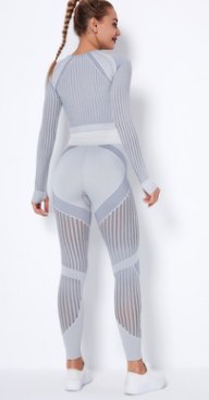 6301Long Sleevesleggings set back view