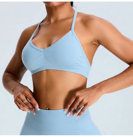 Sports Bra (Seamless) yoga and activewear product, front view
