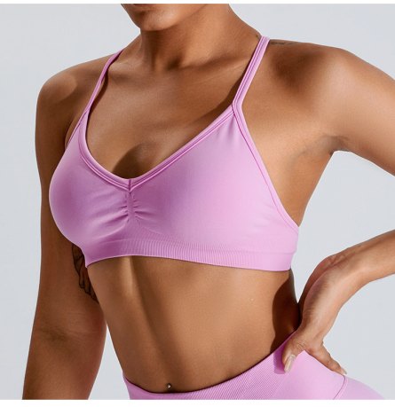 Sports Bra (Seamless) yoga and activewear product, front view