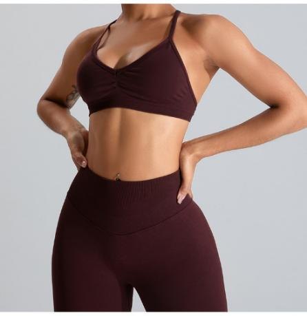 Sports Bra (Seamless) yoga and activewear product, front view