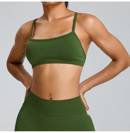 Sports Bra (Seamless) yoga and activewear product, front view