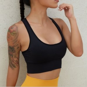 Sports Bra (Seamless) yoga and activewear product, front view