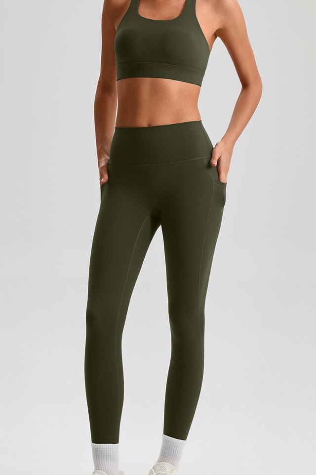 MC1316 Two-Piece Set style sample in Brushed 220 gsm nylon-spandex knit, shown on model