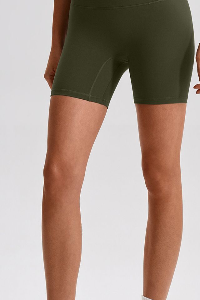 MC2301 Bike Shorts style sample in Brushed 220 gsm nylon-spandex knit, shown on model